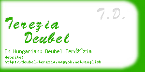 terezia deubel business card